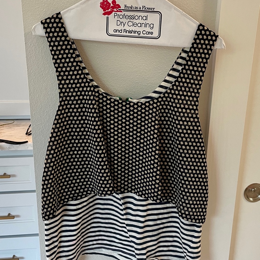 Anthropologie mixed media tank top